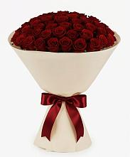 Букет 101 Бордовая роза Блэк Бакарра в Речицы