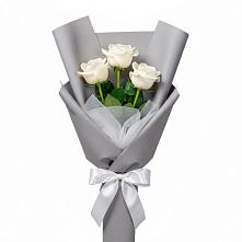 Букет 3 белые розы #REPLACE_PRED# Речицы