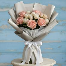 Букет цветов из:  Розы в Речицы