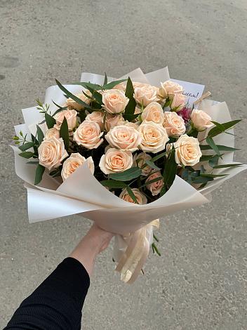 Букет Кремовые розы Латте в Речицы