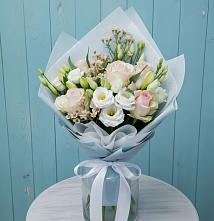 Букет цветов из:  Розы и Лизиантусы #REPLACE_PRED# Речицы