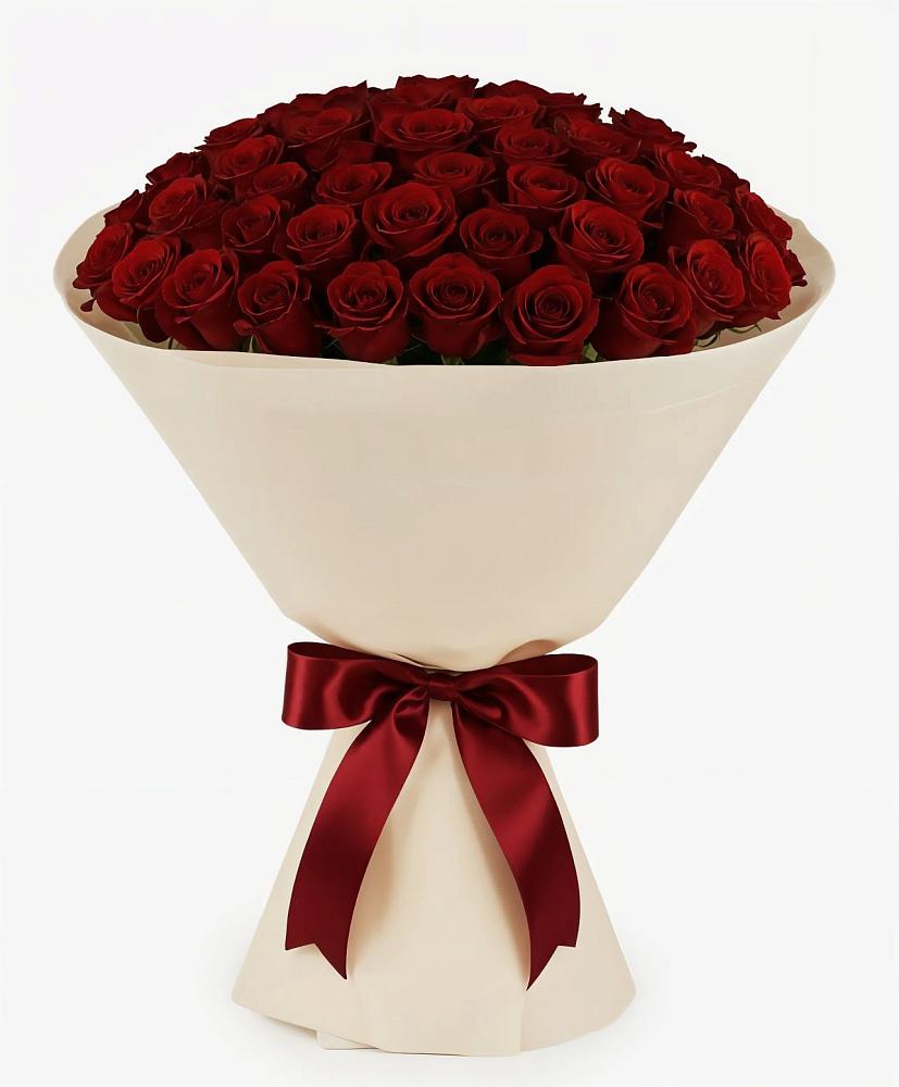 Букет 101 Бордовая роза Блэк Бакарра в Речицы